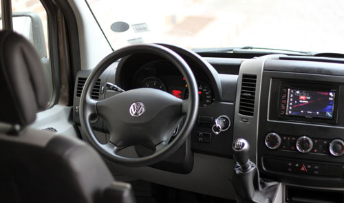 VW Crafter lang Cockpit