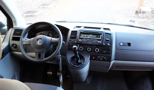 Kleinbus T5 Cockpit